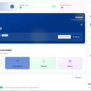 Grand Remedy Bank - The Ultimate Online Banking PHP Laravel Script